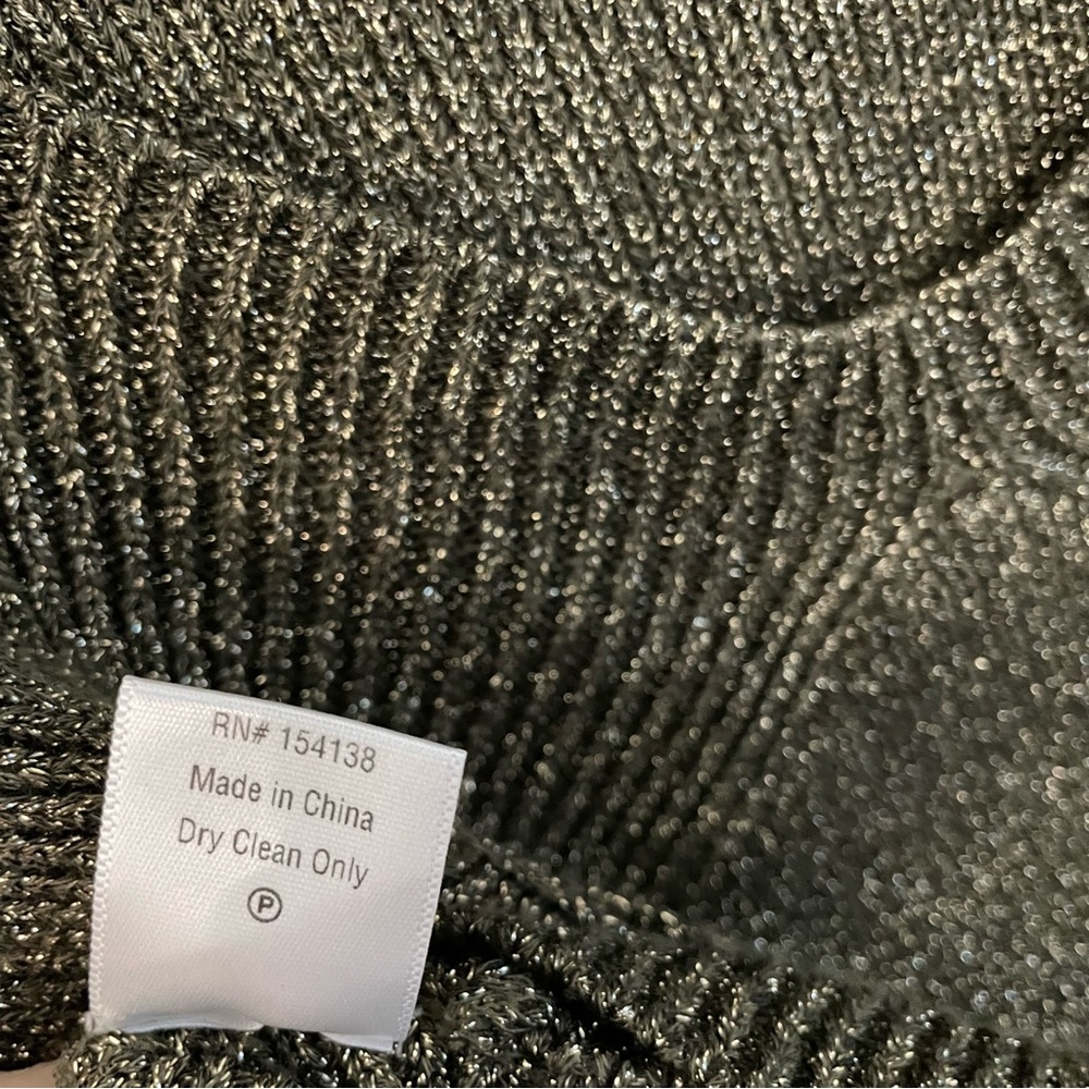 STAUD Cerro Metallic Ribbed-Knit Bustier Top Large.      13 - Picture 8 of 8